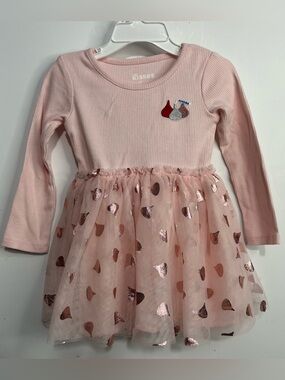5 for $25🔥Hershey's Kisses Pink Kisses Print Tulle Dress‎ 18M